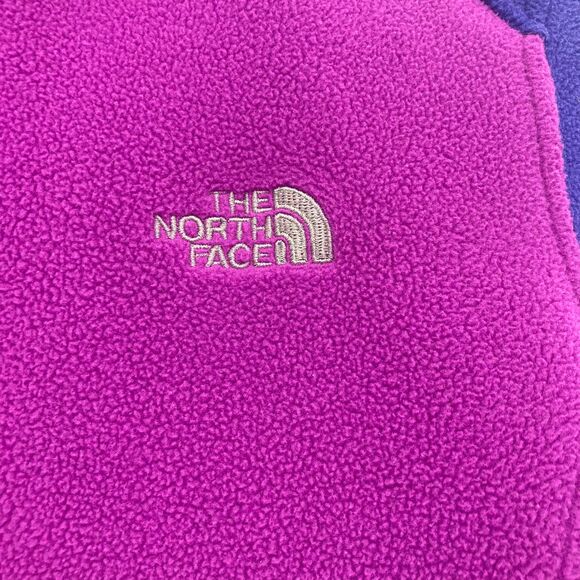 The North Face FlashDry Fleece Jacket Size S/P Full Zip Purple Pink Colorblock - Picture 8 of 16